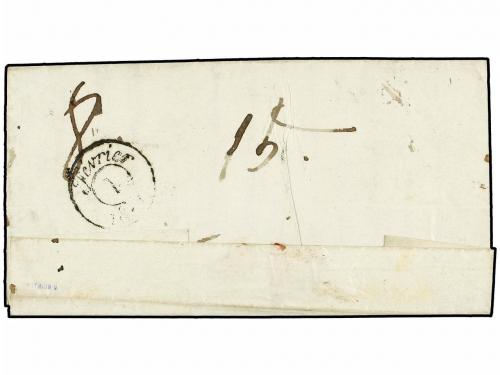 ✉ ESPAÑA: PREFILATELIA. 1826 (25-I). EJÉRCITOS FRANCESES. BA