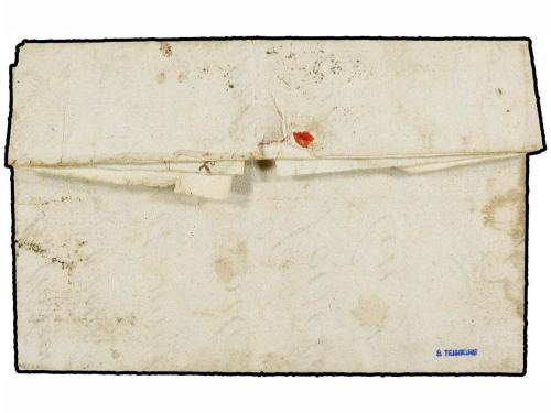 ✉ BELGICA. 1797. MITERNIQUE a FRANCIA. Carta completa. Marca