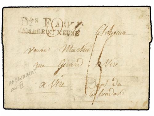 ✉ ALEMANIA. 1796. ANDERNACH to FRANCE. Entire letter with Do