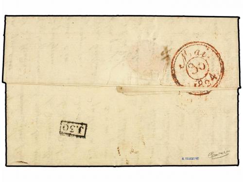 ✉ ESPAÑA: PREFILATELIA. 1824 (20 Marzo). EJÉRCITOS FRANCESES