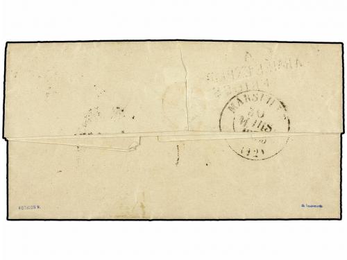 ✉ ARGELIA. 1835. Carta completa sin indicar lugar de origen 