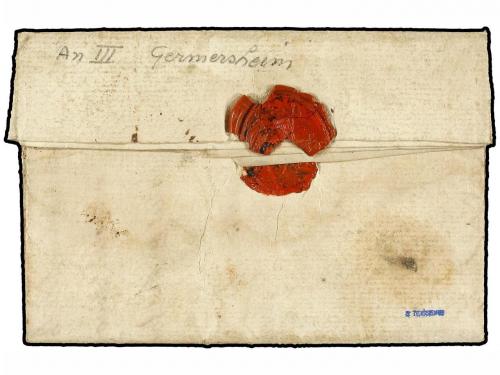 ✉ ALEMANIA. 1795. GERMERSHEIM to FRANCE. Entire letter with 