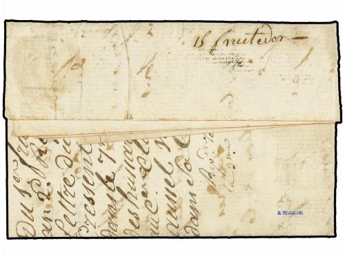 ✉ ALEMANIA. 1794. Entire letter indecipherable origin from a