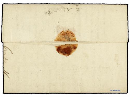 ✉ FRANCIA. 1794. PORT D'ALON a BAUDOL. Carta completa. Marca