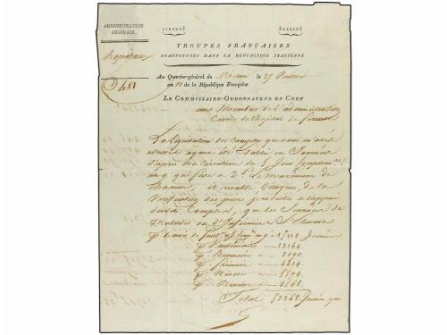 ✉ ITALIA. 1802. MILÁN a FERRARA. Carta completa. Marca de Fr