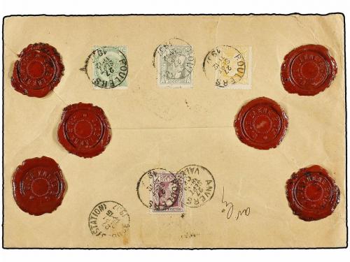 ✉ BELGICA. 1907. ROULERS to ANVERS. Declared Value envelope 
