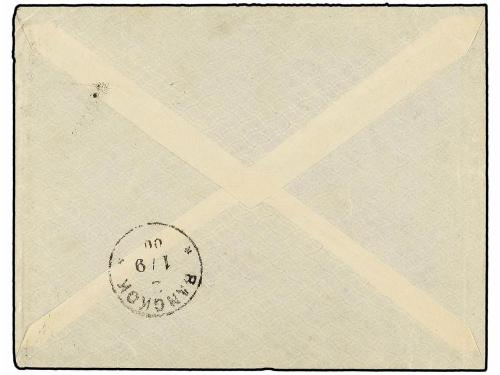 ✉ BELGICA. 1900. MORLANWELZ to BANGKOK (Siam). Envelope fran