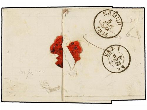 ✉ BELGICA. 1875. LIEGE to NAMUR. Entire letter franked with 