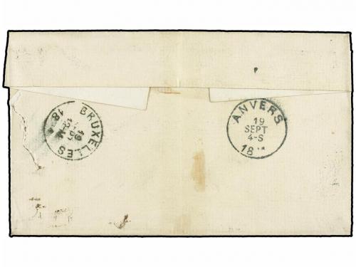 ✉ BELGICA. 1881. JOSSE-TEN-NOUDE to ANVERS. Folded letter fr