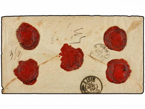 ✉ BELGICA. 1876. ANVERS to FRANCE. Envelope franked with 20 