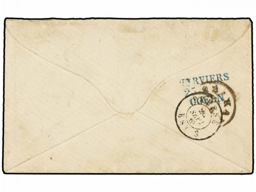 ✉ BELGICA. 1869. OSTENDE to CRACOVIE (Poland). Envelope fran