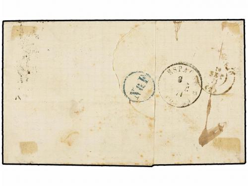 ✉ BELGICA. 1871. LIEGE to MADRID (Spain). Folded letter fran