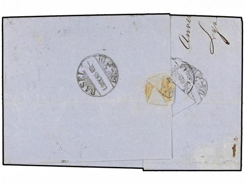 ✉ BELGICA. 1865. ANVERS to BALE (Switzerland). Folded letter