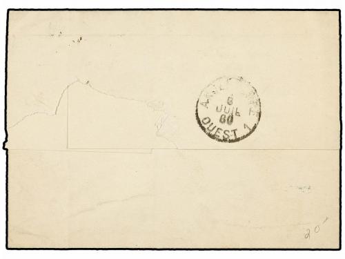 ✉ BELGICA. 1880. ANVERS to LONDON. Folded letter franked wit