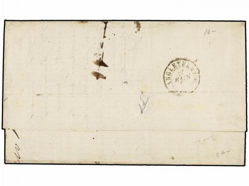 ✉ BELGICA. 1872. ANVERS to LONDON. Folded letter franked wit