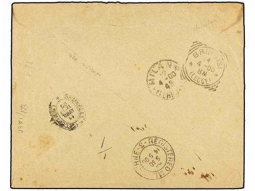 ✉ BELGICA. 1900. MOLEMBEEK to VICTORIA (Australia). Envelope