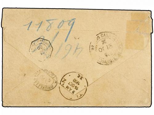 ✉ BELGICA. 1900. JAMBES to TUCUMAN (Argentina). Envelope fra