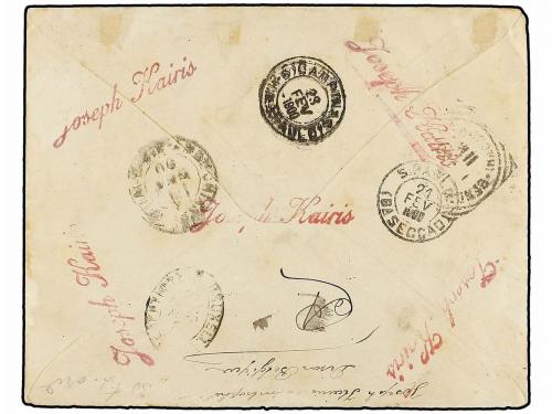 ✉ BELGICA. 1900. DISON to CAMPINAS (Brazil). 10 cts. red-bro