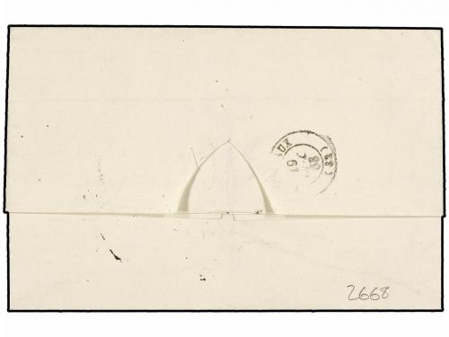 ✉ ARGENTINA. 1863. BUENOS AIRES a FRANCIA. Fechador octogona