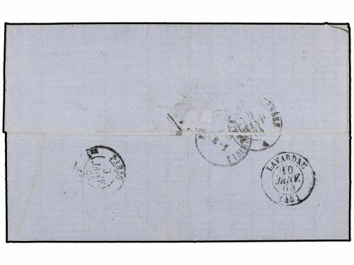 ✉ BELGICA. 1864. BRUXELLES to FRANCE. Entire letter franked 