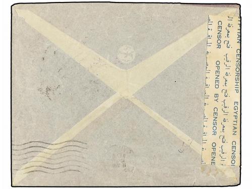 ✉ COLONIAS ITALIANAS. MASSAUA. MASSAUA a EL CAIRO (Egipto). 