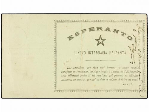 ¿ BELGICA. 1907. CHARLEROI. CARTE DE MEMBRE. GRUPO ESPERANTI