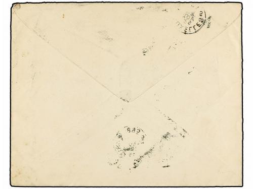 ✉ BELGICA. 1893. BRUXELLES to LONDON. Envelope franked with 