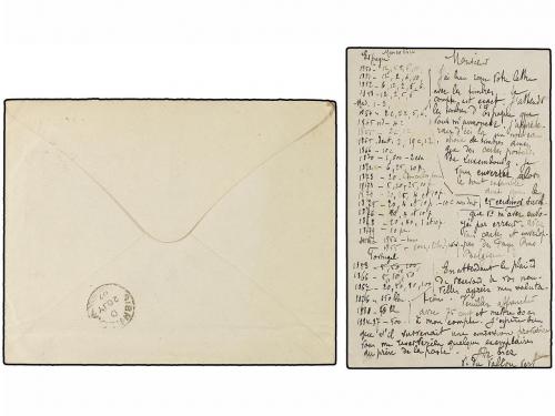 ✉ BELGICA. 1892-1907. Cover and card to GIBRALTAR. 