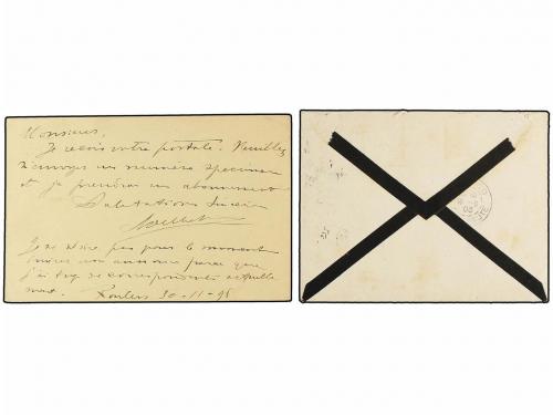 ¿ BELGICA. 1898-1903. Cover and card to MONACO and SAN MARIN