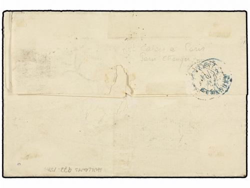 ✉ BELGICA. 1870. ANVERS to BUENOS AIRES (Argentina). Folded 