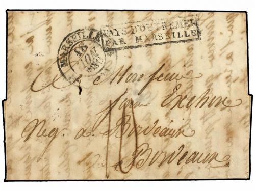 ✉ MAURICIO. 1830. PORT LOUIS to BORDEAUX. Entire letter with
