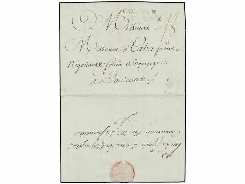 ✉ MAURICIO. 1790 (September 18). ISLE DE FRANCE to BORDEAUX.