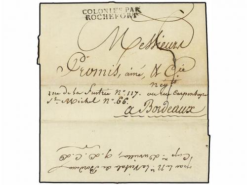 ✉ MAURICIO. 1816 (June 22). PORT LOUIS to BORDEAUX. Entire l