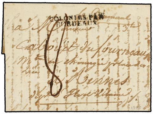 ✉ MAURICIO. 1808 (September 8). PORT NAPOLEON. ILE DE FRANCE