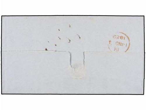 ¿ MAURICIO. 1852. MAURITIUS to LONDON. Folded letter, endors