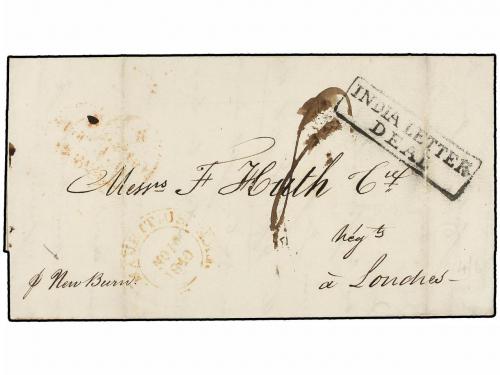 ✉ MAURICIO. 1840. PORT LOUIS to LONDON. Folded letter, endor