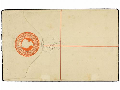 ¿ GIBRALTAR. Sg. 22 (5). 1892. GIBRALTAR to GERMANY. 20 cts.