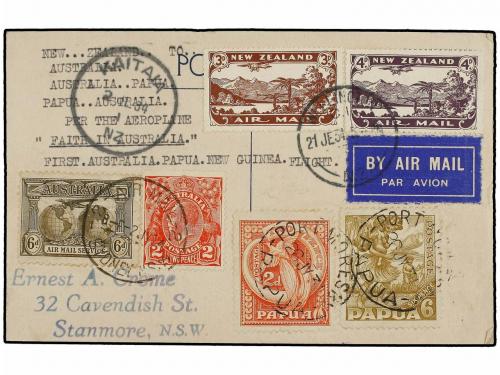 ✉ NUEVA ZELANDA. 1934 (July 2). WELLINGTON to AUSTRALIA via 