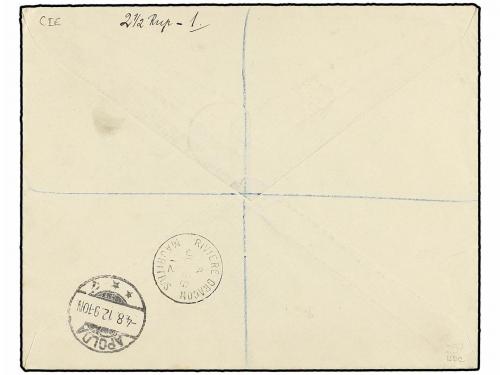 ¿ MAURICIO. 1912. RIVER DRAGON to GERMANY. 2,50 r. grey and