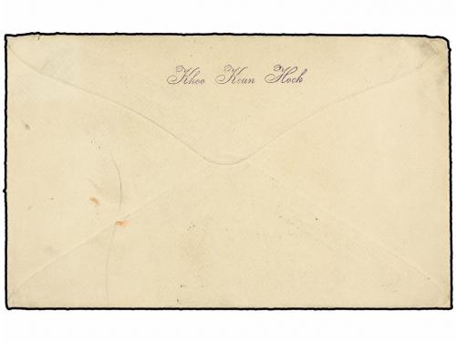 ✉ MALAYA. 1916. PENANG to U.S.A. Envelope franked with 1 cto