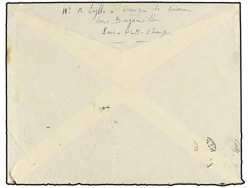 ✉ MALAYA. 1937. PENANG to USA. Envelope franked with two 5 c