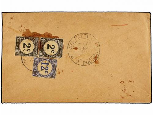 ✉ MALAYA. 1932. PANAYK PATTI (India) to MALACCA. Envelope se