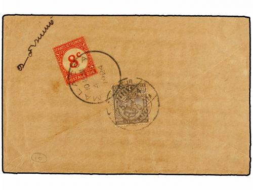 ✉ MALAYA. 1924. PALLATUR (India) to MALACCA. Envelope franke
