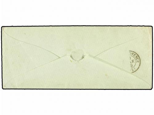 ✉ FRANCIA. 1859. MARIGNANE a AIX EN PROVENCE. 20 cts. azul. 