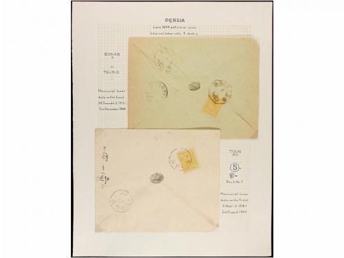 ✉ IRAN. 1899-1901. Eleven covers, diverse frankings (see web