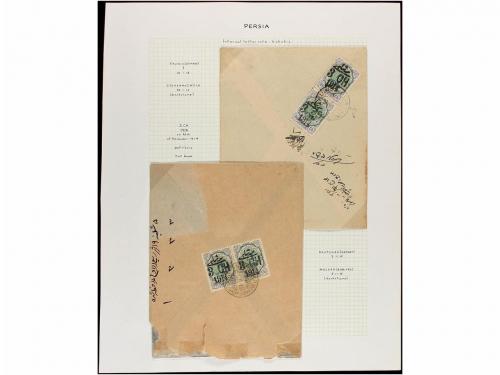 ✉ IRAN. 1914-15. Six covers, diverse frankings (see web) . 