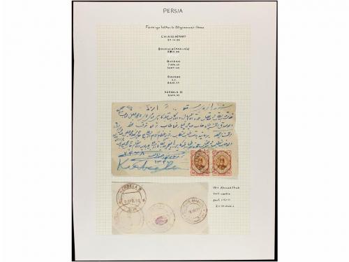 ✉ IRAN. 1922. Three interesting covers from CIRAZ to KERBALA