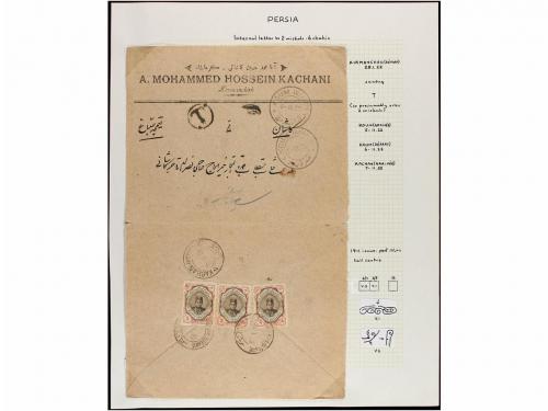 ✉ IRAN. 1921-22. Fourteen covers with diverse frankings all 