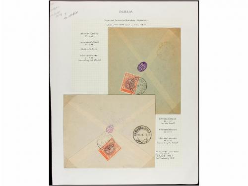 ✉ IRAN. 1915. Thirty covers, diverse frankings (see web). 