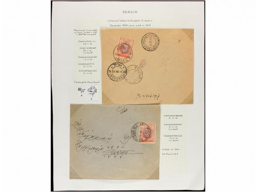✉ IRAN. 1915. Thirty covers, diverse frankings (see web). 